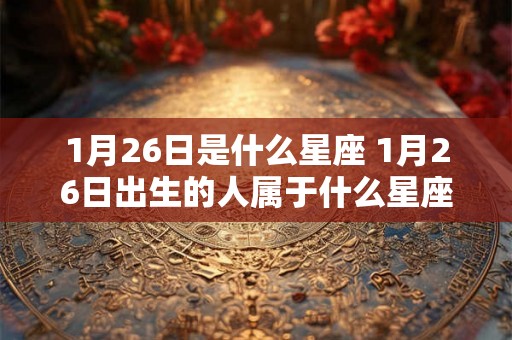1月26日是什么星座 1月26日出生的人属于什么星座