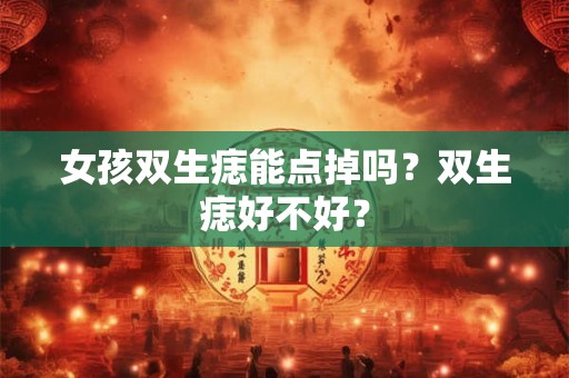 女孩双生痣能点掉吗?双生痣好不好? 女孩双生痣能点掉吗?双生痣好不好?