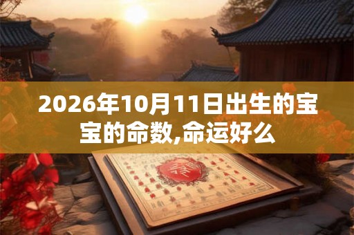 2026年10月11日出生的宝宝的命数,命运好么