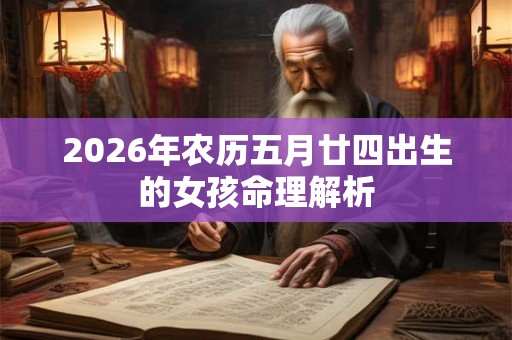2026年农历五月廿四出生的女孩命理解析