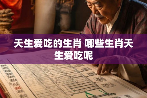 天生爱吃的生肖 哪些生肖天生爱吃呢