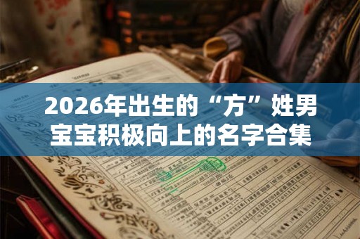 2026年出生的“方”姓男宝宝积极向上的名字合集 2026年出生的“方”姓男宝宝积极向上的名字合集