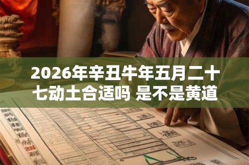 2026年辛丑牛年五月二十七动土合适吗 是不是黄道吉日 2026年辛丑牛年五月二十七动土合适吗 是不是黄道吉日