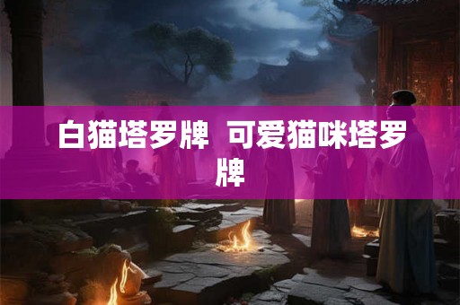 白猫塔罗牌  可爱猫咪塔罗牌