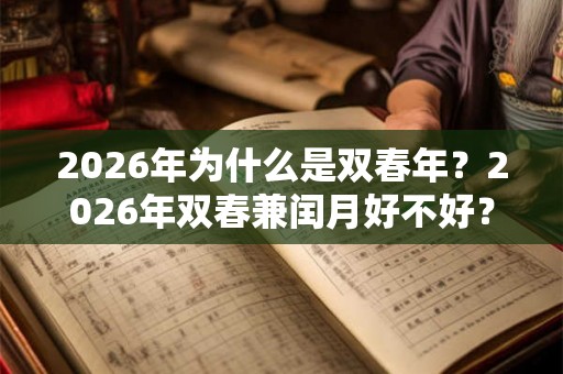 2026年为什么是双春年？2026年双春兼闰月好不好？