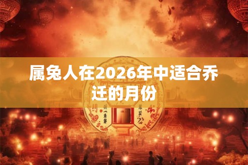 属兔人在2026年中适合乔迁的月份