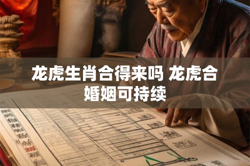 龙虎生肖合得来吗 龙虎合婚姻可持续