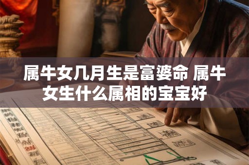 属牛女几月生是富婆命 属牛女生什么属相的宝宝好
