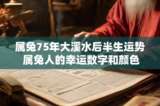 属兔75年大溪水后半生运势 属兔人的幸运数字和颜色是什么