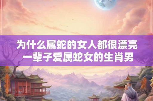 为什么属蛇的女人都很漂亮 一辈子爱属蛇女的生肖男