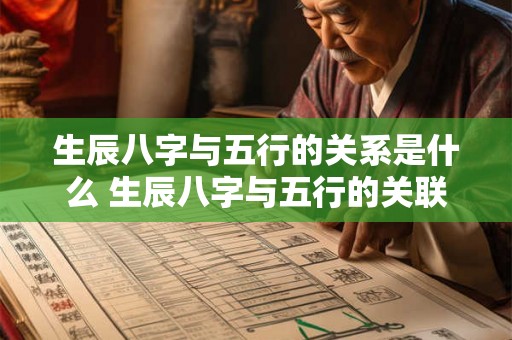 生辰八字与五行的关系是什么 生辰八字与五行的关联 生辰八字与五行的关系是什么 生辰八字与五行的关联