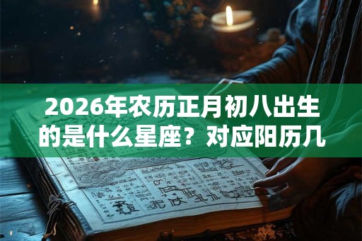2026年农历正月初八出生的是什么星座？对应阳历几月几号