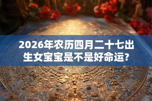 2026年农历四月二十七出生女宝宝是不是好命运？