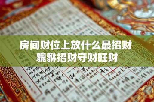 房间财位上放什么最招财 貔貅招财守财旺财
