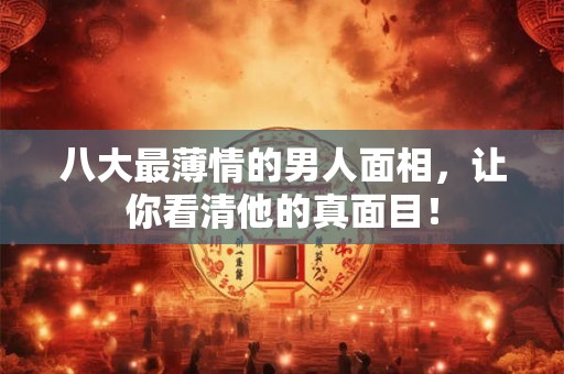 八大最薄情的男人面相,让你看清他的真面目! 八大最薄情的男人面相,让你看清他的真面目!