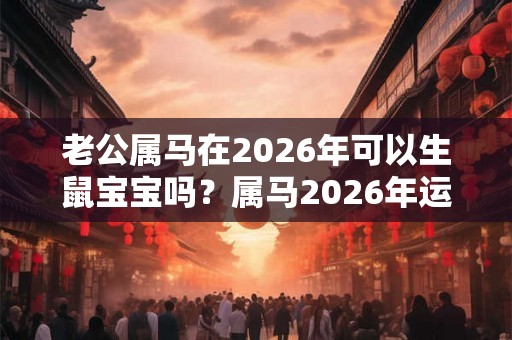 老公属马在2026年可以生鼠宝宝吗？属马2026年运势解析！