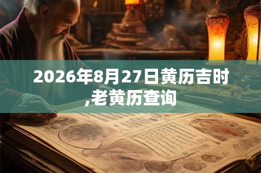2026年8月27日黄历吉时,老黄历查询