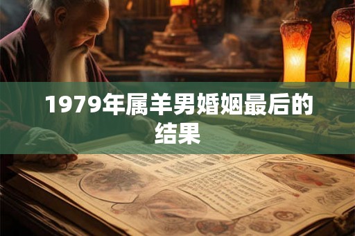 1979年属羊男婚姻最后的结果
