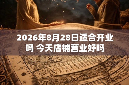 2026年8月28日适合开业吗 今天店铺营业好吗