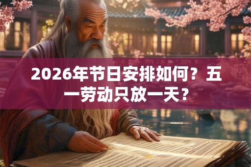 2026年节日安排如何?五一劳动只放一天? 2026年节日安排如何?五一劳动只放一天?