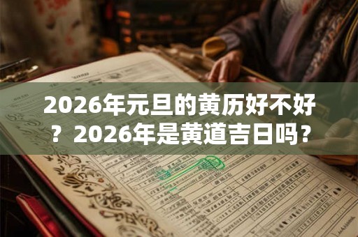 2026年元旦的黄历好不好？2026年是黄道吉日吗？