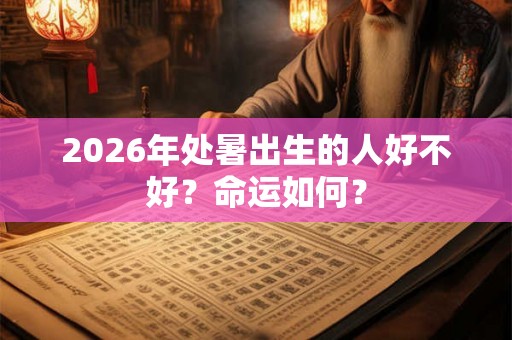 2026年处暑出生的人好不好?命运如何? 2026年处暑出生的人好不好?命运如何?