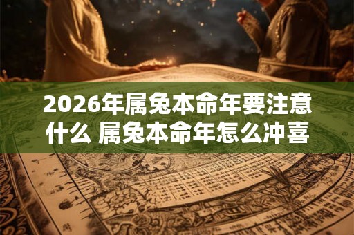 2026年属兔本命年要注意什么 属兔本命年怎么冲喜
