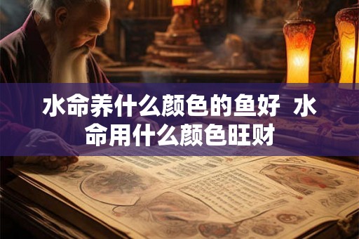 水命养什么颜色的鱼好  水命用什么颜色旺财