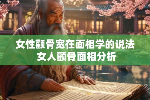 女性颧骨宽在面相学的说法 女人颧骨面相分析