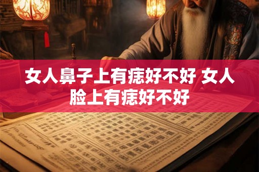 女人鼻子上有痣好不好 女人脸上有痣好不好 女人鼻子上有痣好不好 女人脸上有痣好不好