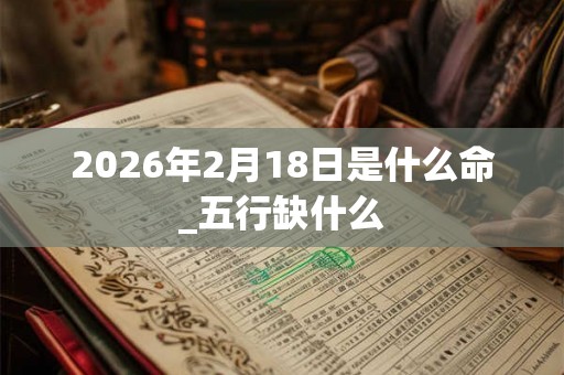 2026年2月18日是什么命_五行缺什么