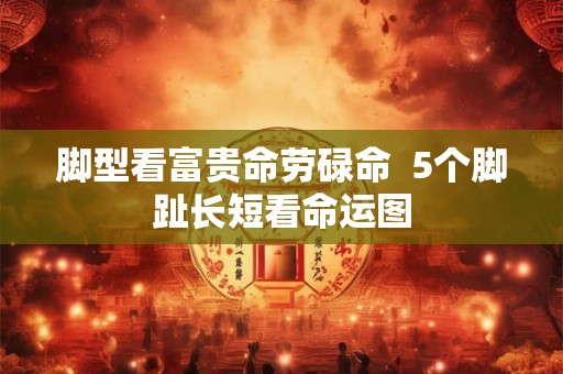 脚型看富贵命劳碌命  5个脚趾长短看命运图