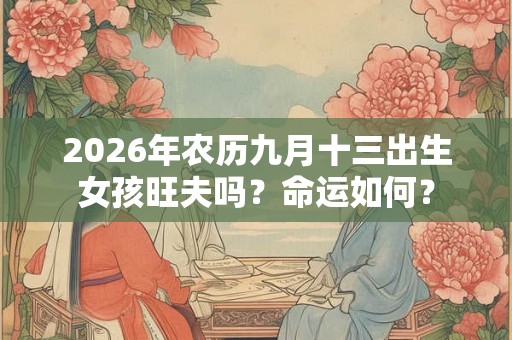 2026年农历九月十三出生女孩旺夫吗？命运如何？