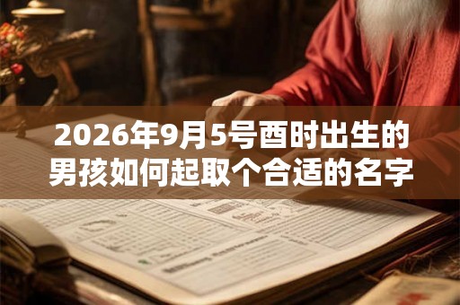 2026年9月5号酉时出生的男孩如何起取个合适的名字,五行属什么 2026年9月5号酉时出生的男孩如何起取个合适的名字,五行属什么