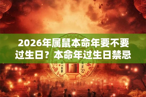 2026年属鼠本命年要不要过生日？本命年过生日禁忌