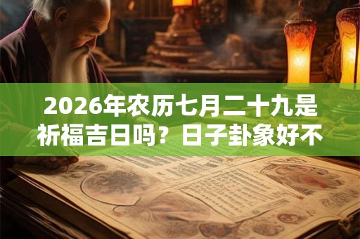 2026年农历七月二十九是祈福吉日吗?日子卦象好不好? 2026年农历七月二十九是祈福吉日吗?日子卦象好不好?