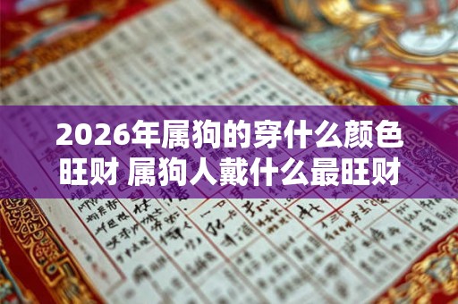 2026年属狗的穿什么颜色旺财 属狗人戴什么最旺财 2026年属狗的穿什么颜色旺财 属狗人戴什么最旺财