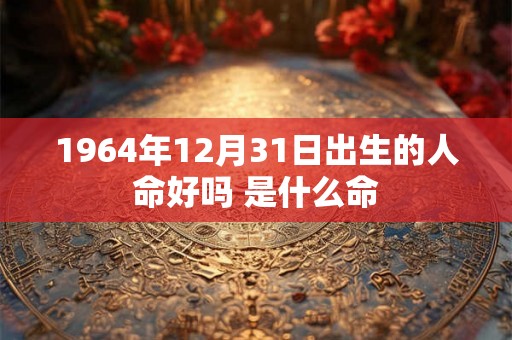 1964年12月31日出生的人命好吗 是什么命 1964年12月31日出生的人命好吗 是什么命