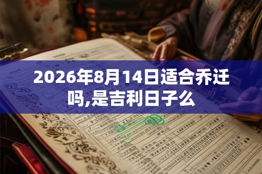 2026年8月14日适合乔迁吗,是吉利日子么 2026年8月14日适合乔迁吗,是吉利日子么