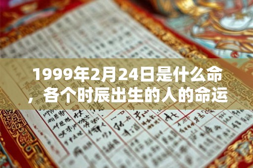 1999年2月24日是什么命，各个时辰出生的人的命运
