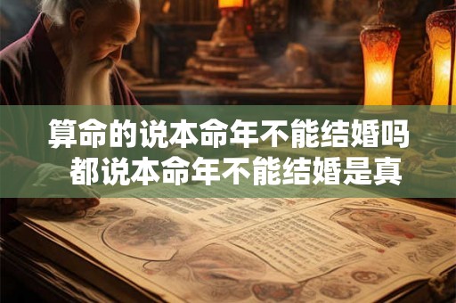 算命的说本命年不能结婚吗  都说本命年不能结婚是真的吗