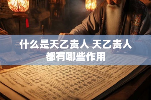 什么是天乙贵人 天乙贵人都有哪些作用 什么是天乙贵人 天乙贵人都有哪些作用