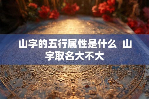 山字的五行属性是什么  山字取名大不大