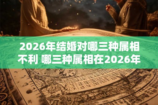 2026年结婚对哪三种属相不利 哪三种属相在2026年结婚会不利