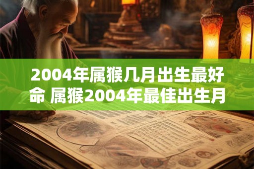 2004年属猴几月出生最好命 属猴2004年最佳出生月份 2004年属猴几月出生最好命 属猴2004年最佳出生月份