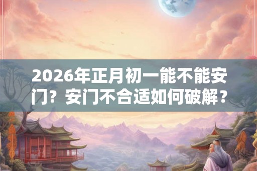 2026年正月初一能不能安门？安门不合适如何破解？