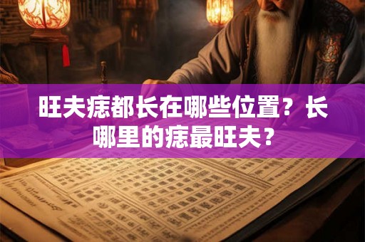 旺夫痣都长在哪些位置？长哪里的痣最旺夫？