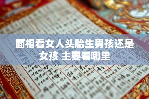 面相看女人头胎生男孩还是女孩 主要看哪里