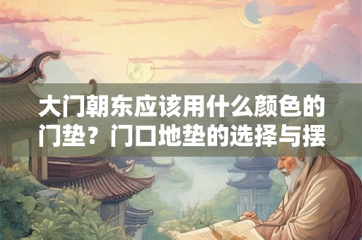 大门朝东应该用什么颜色的门垫？门口地垫的选择与摆放禁忌