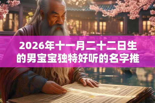 2026年十一月二十二日生的男宝宝独特好听的名字推荐 2026年十一月二十二日生的男宝宝独特好听的名字推荐